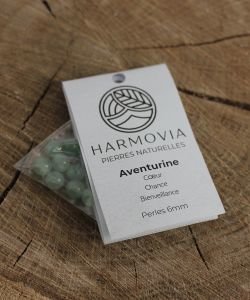 Perles Aventurine Verte 6mm sur fil 40cm